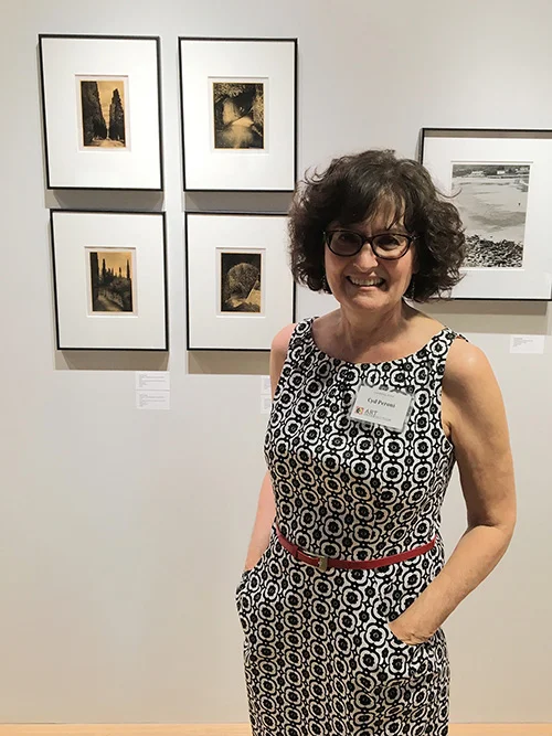 Rare sighting of artist in a dress. (Photo courtesy of Patrick O’Brien)