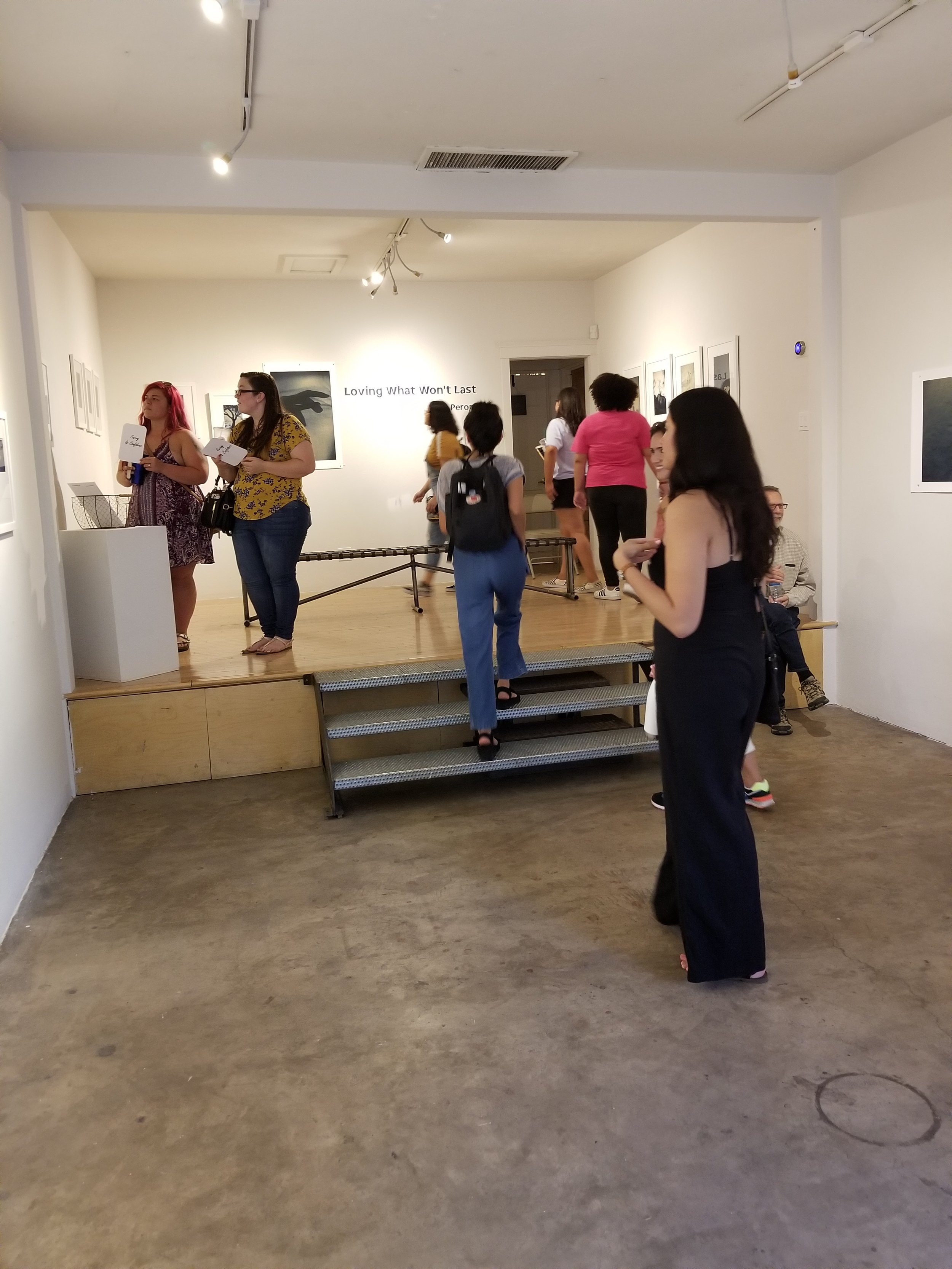 Visitors at "Loving What Won't Last" - Solo Exhibition at eye lounge gallery (Phoenix, AZ) 2018