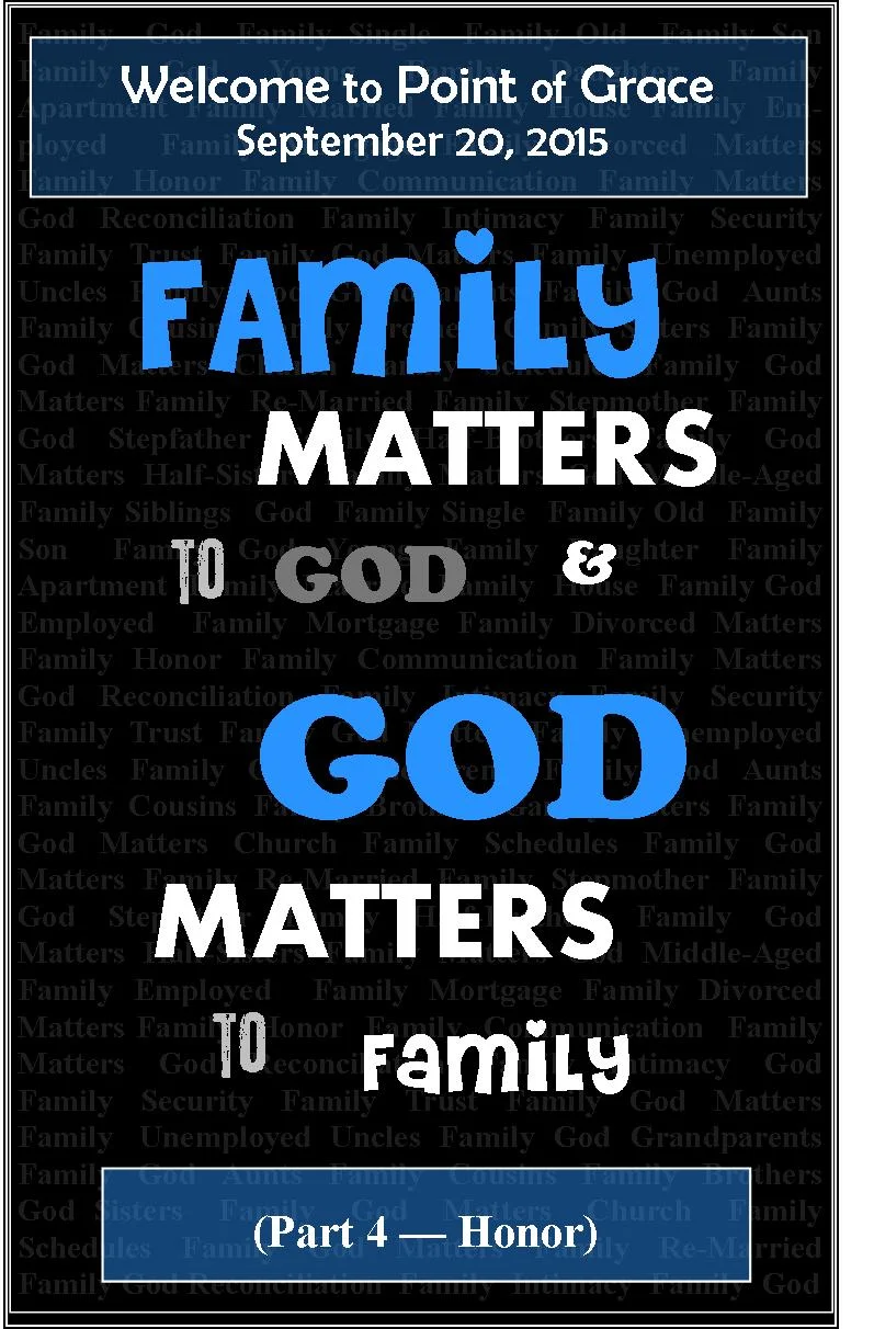 Family Matters - Honor