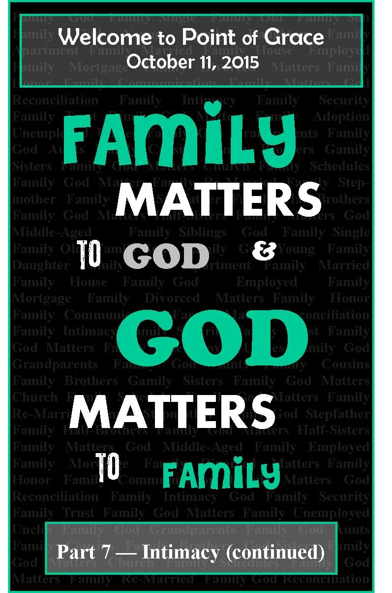 Family Matters - Intimacy (Part 2)