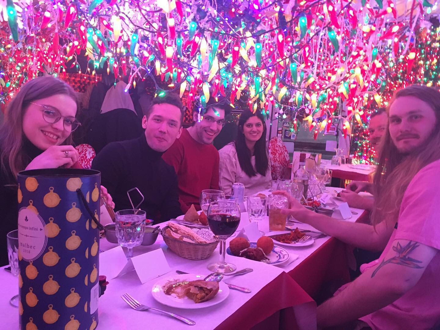 A Post Supervisor, a Costume Designer, an Editor, an Actress, a Coordinator and a Cameraman walk into an Indian Restaurant...