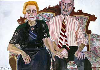 1982 Georgie and Annemarie Oil on Canvas 35 x 50 inches / 88.9 x 127 cm Lieve Van Gorp Foundation for Women Artists, Antwerp