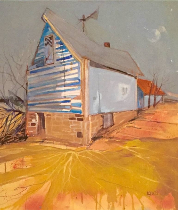 Good Night Barn - Acrylic - 31" x 28"