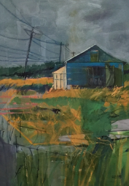 No Exit, Acrylic with Pastel Markings
