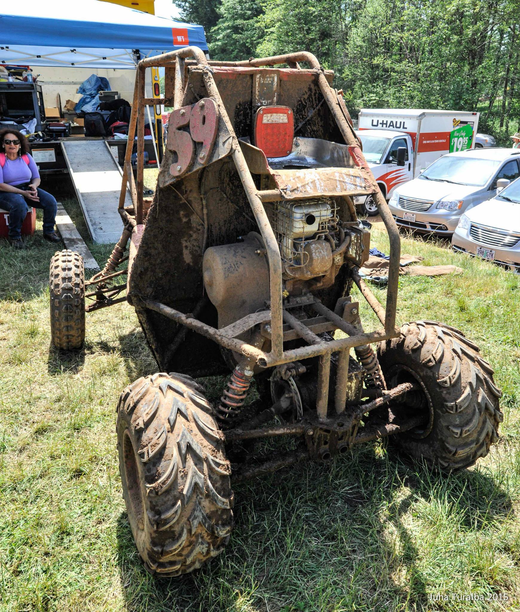 Dirty after the endurance race