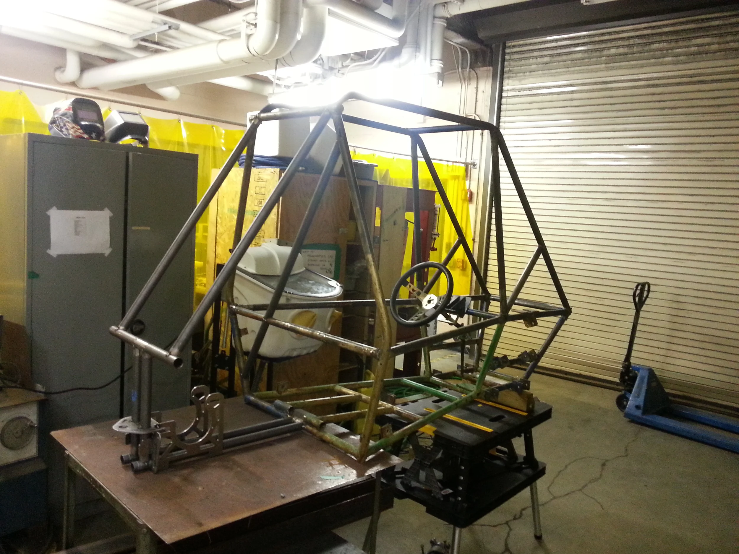 The frame with new rear end