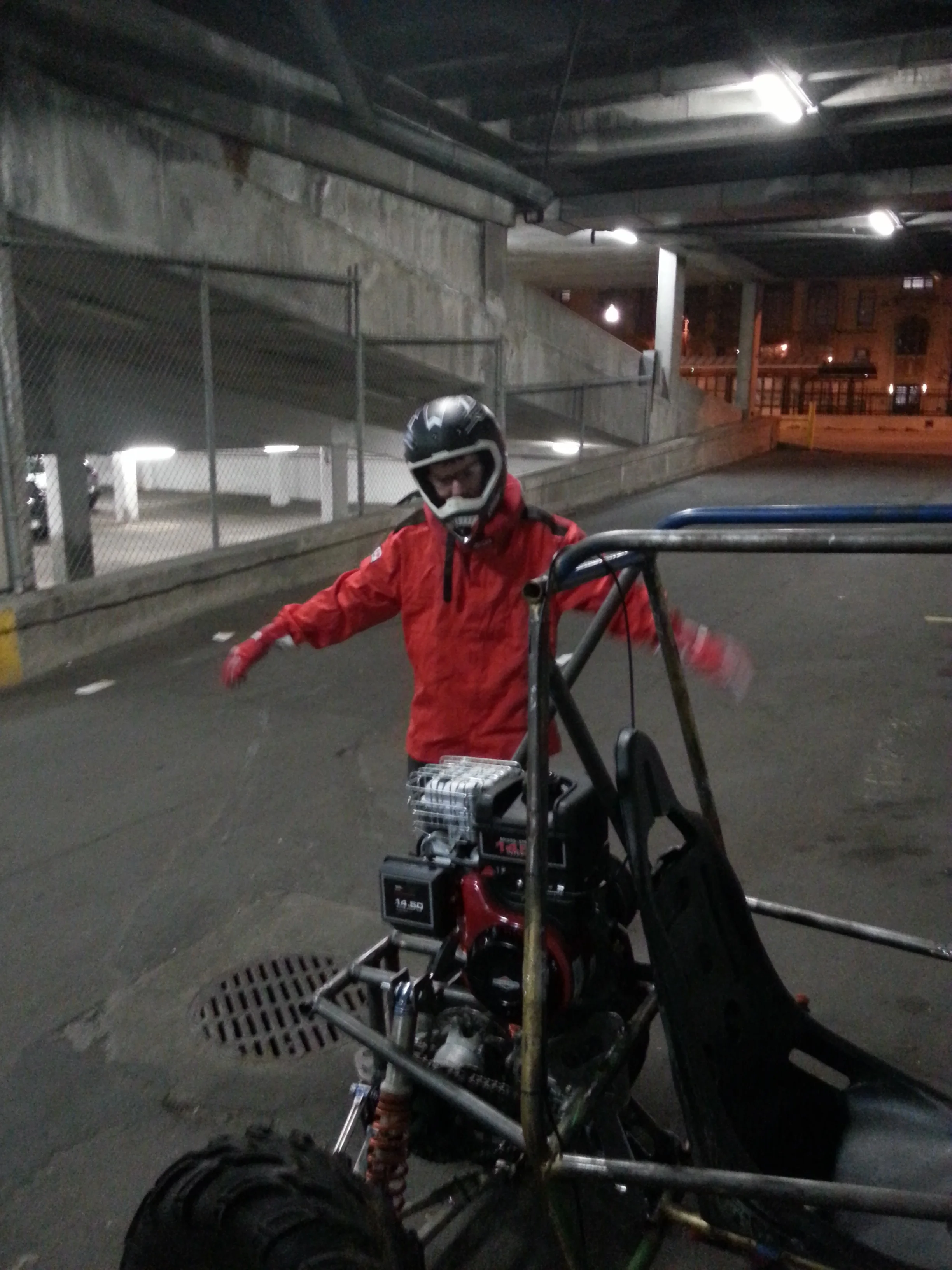 Team president Jeremy in full race gear