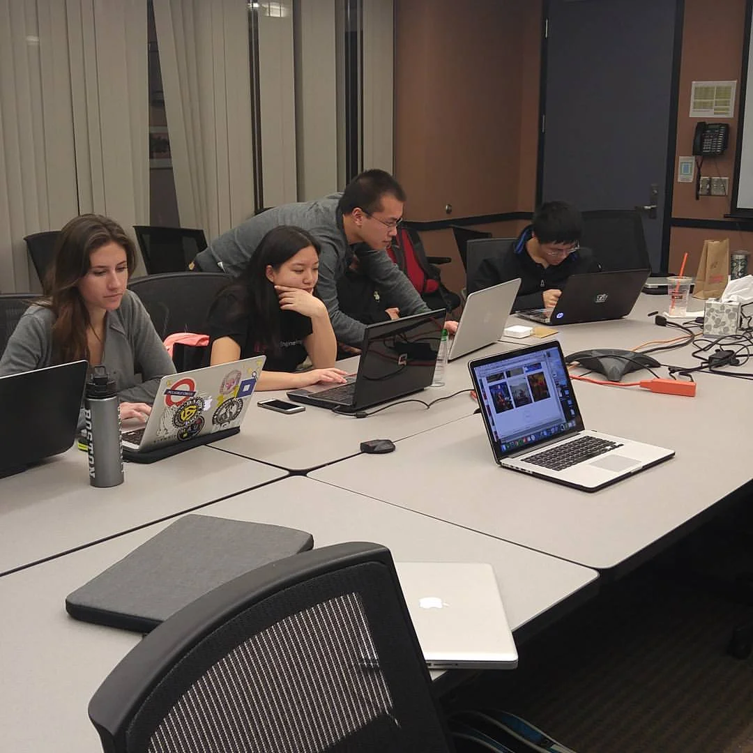 The marketing team sending out sponsorship emails