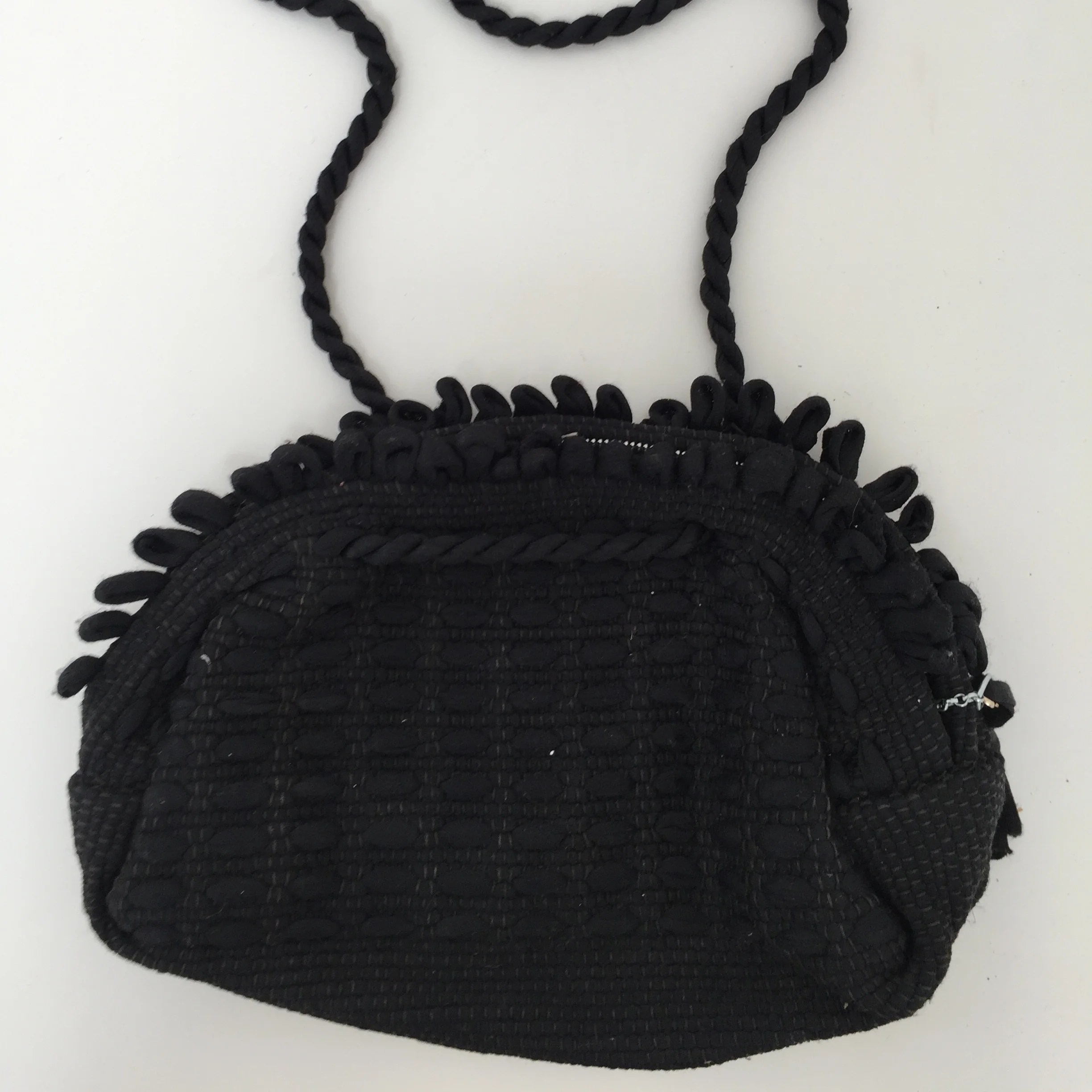 Black Knit Purse