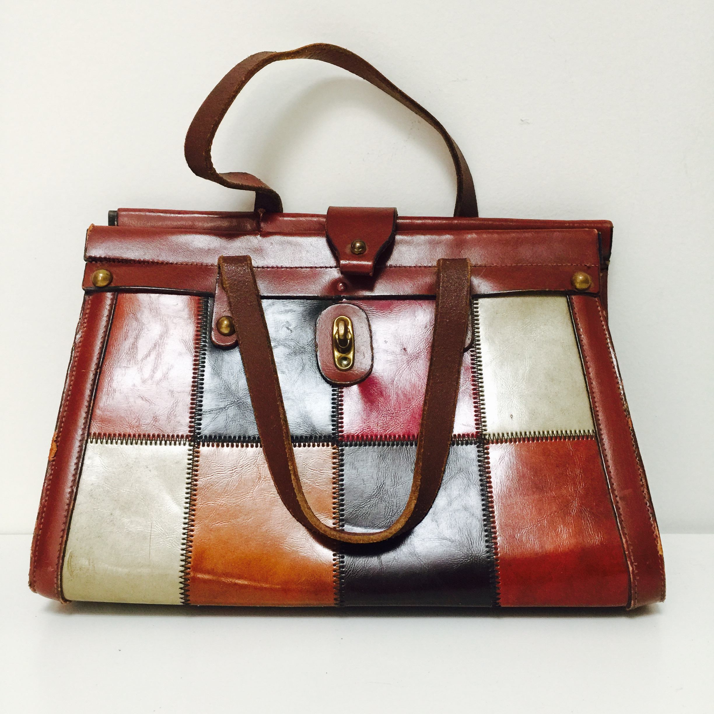 Jo Le Patchwork and Buckle Handbag