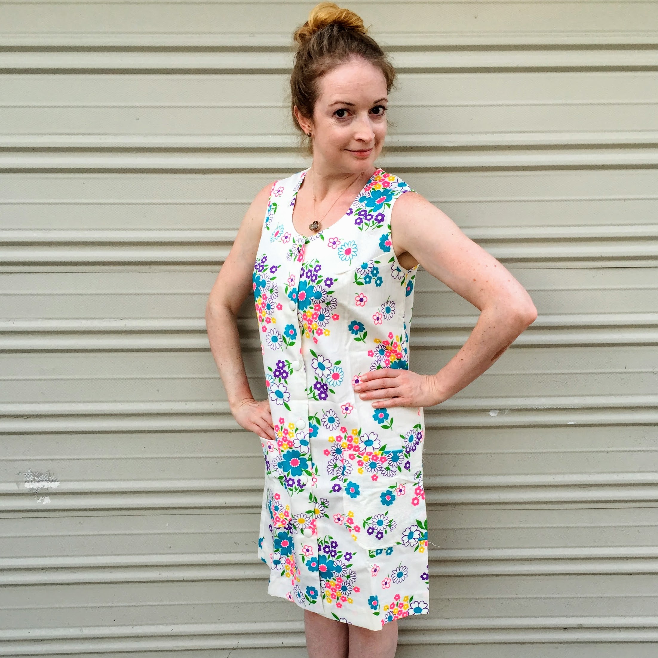 Remake: Neon Floral Housedress — New Dress A Day