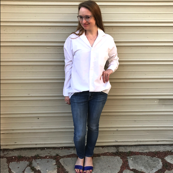 My white button down shirt BEFORE
