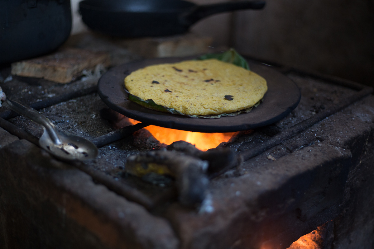 2019. Despite the availability of gas and electricity, wood burning stoves and foods like the tortilla changa remain as staples of village life.