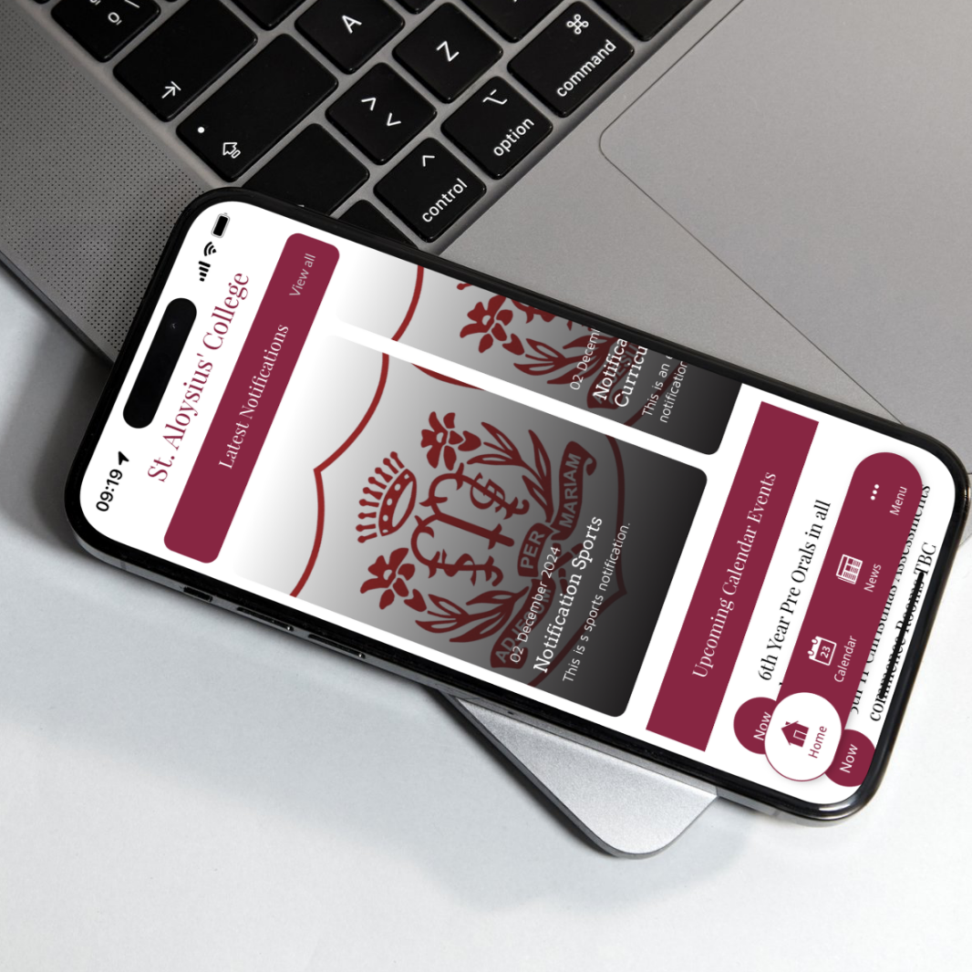 Secondary school parent communication app Ireland shown on smartphone