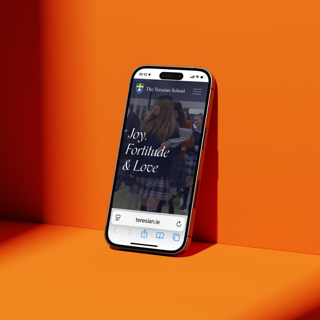 Premium Ireland secondary school website development shown on responsive screens