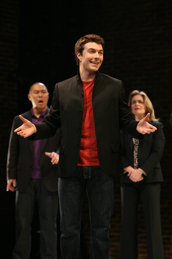 Hoon Lee, Noah Bean, and Kathryn Layng. Photo by Michal Daniel for the Public Theatre, 2007