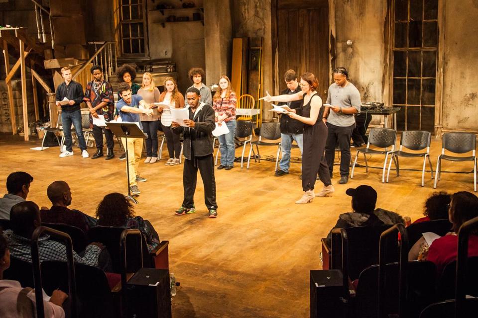 A previous production of “Every 28 Hours,” performed at Trinity Repertory Company in Rhode Island. Photo by Erin X. Smithers, courtesy The Boston Globe