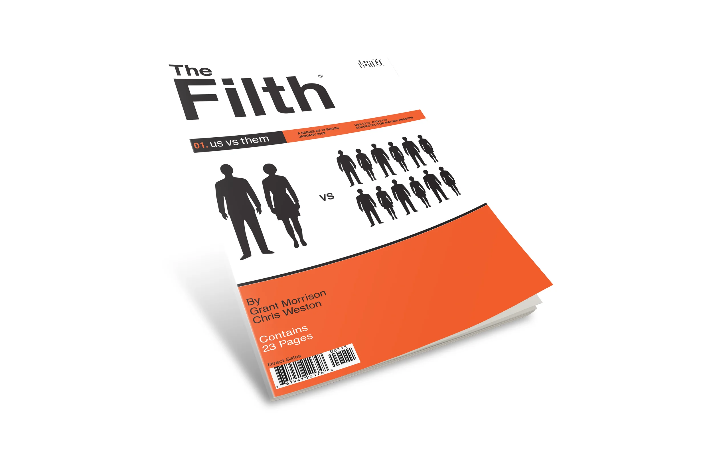 Filth comic book cover #1. "Us vs Them".