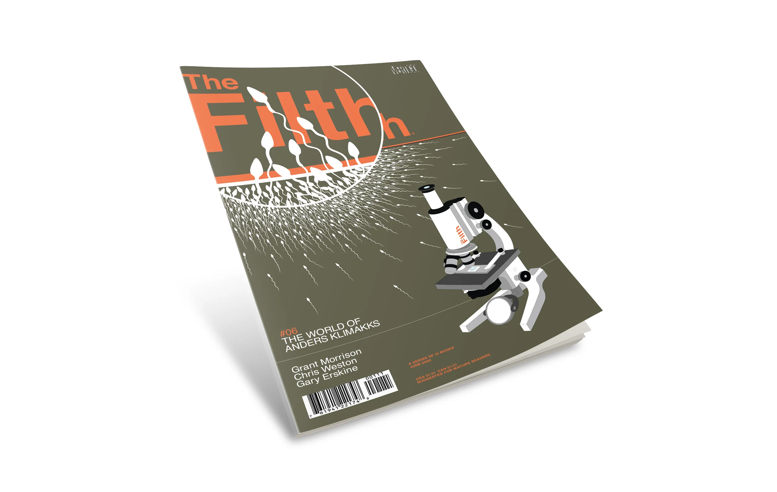Filth comic book cover #6. "The World of Anders Klimakks".