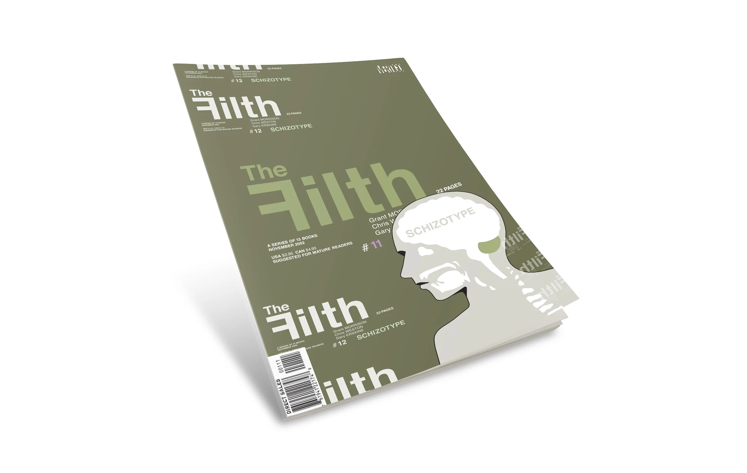 Filth comic book cover #11. "Schizotype".