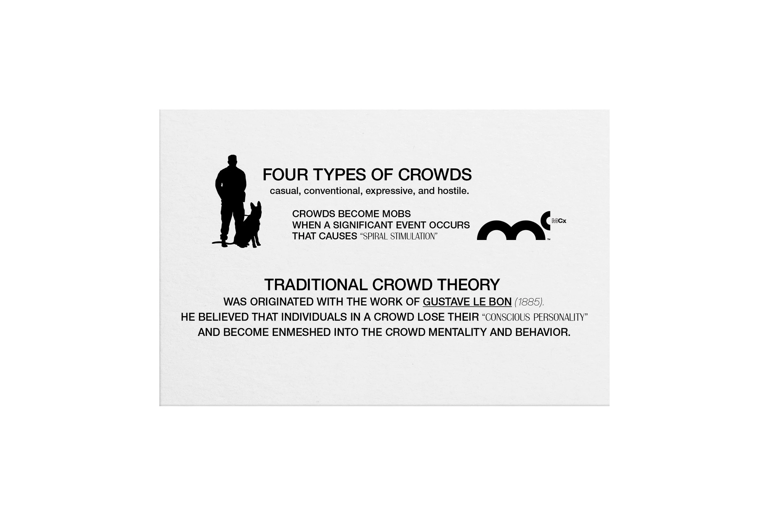 Mc CONTROL “crowd” card.