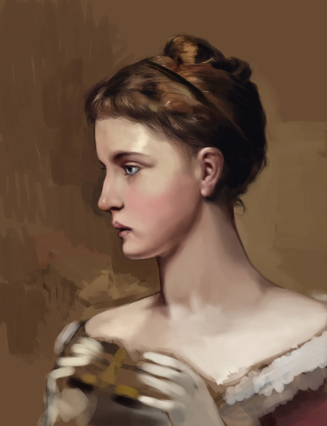 master study of 'At the opera 1887'