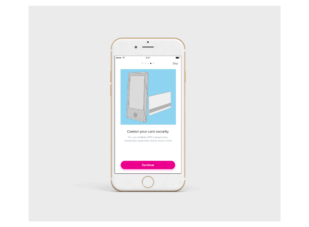 Onboarding sequence for mobile app