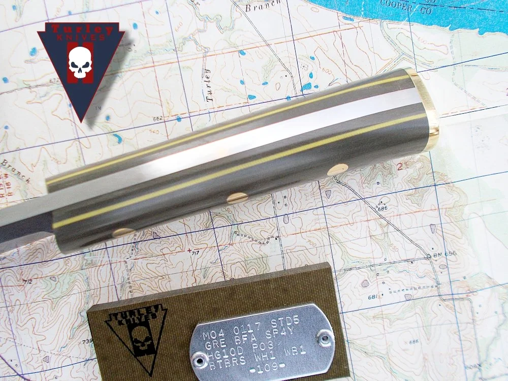 Available in a variety of colors. No extra charge on knives with pommel plates or bolts. +$20.00 on knives without pommel plates or bolt pommels. Not available on handles over 4 1/2" long.