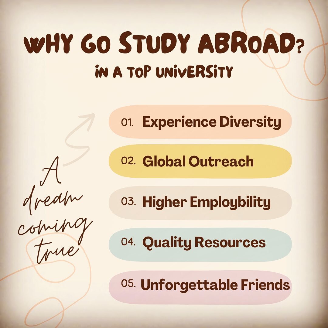 Can&rsquo;t find enough reasons to study abroad? Reach us out &amp; we&rsquo;ll tell you more! #internationaleducation #betterlife #admissions #mba #gradschool #undergrad #professional #sat #gmat