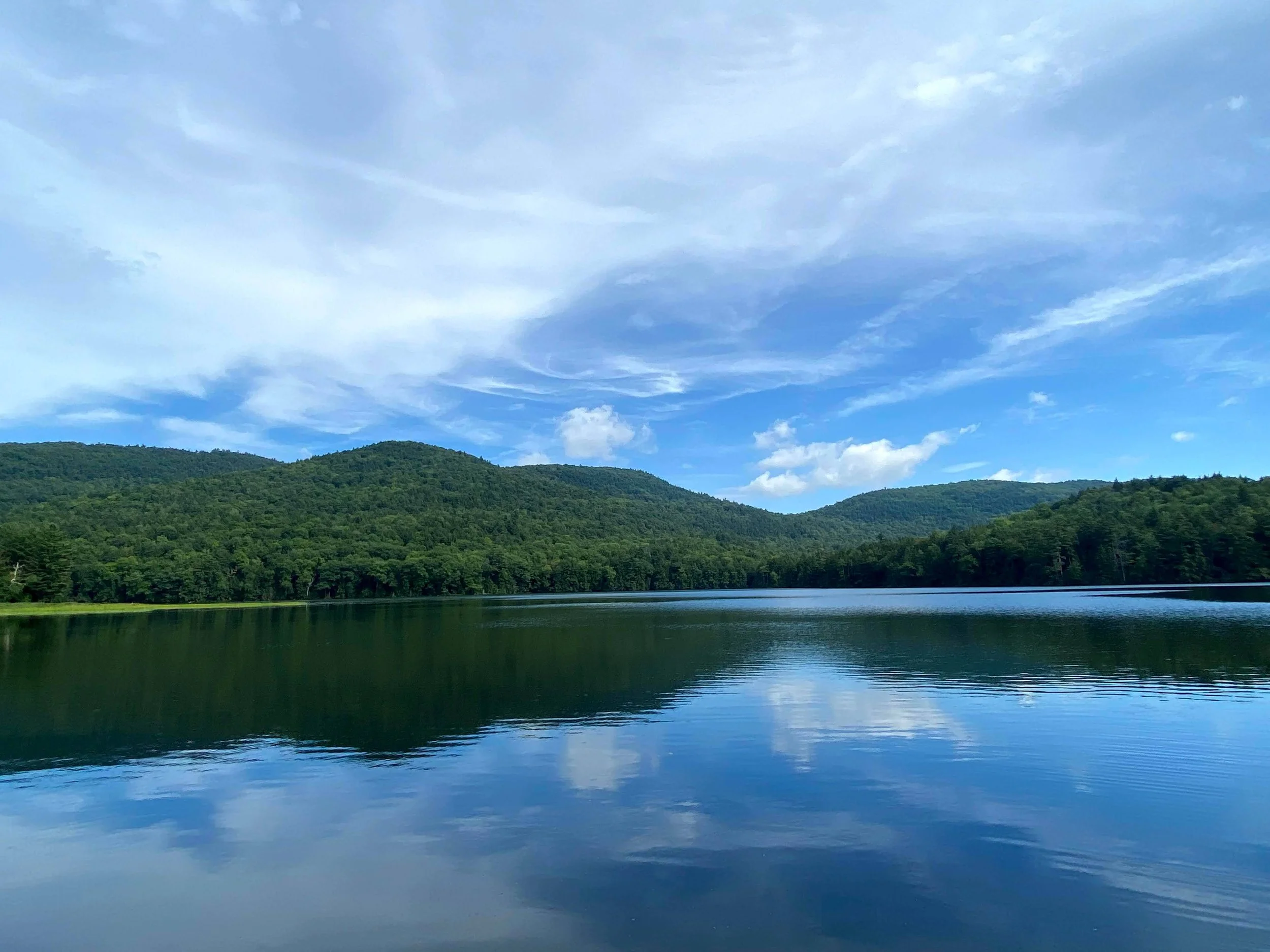 View of the lake and mountains from Tall Timbers dock (Copy)