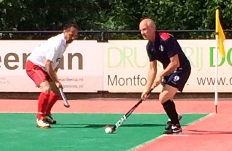 Ian playing for the US Masters team vs. Germany, 2014 World Cup, Rotterdam