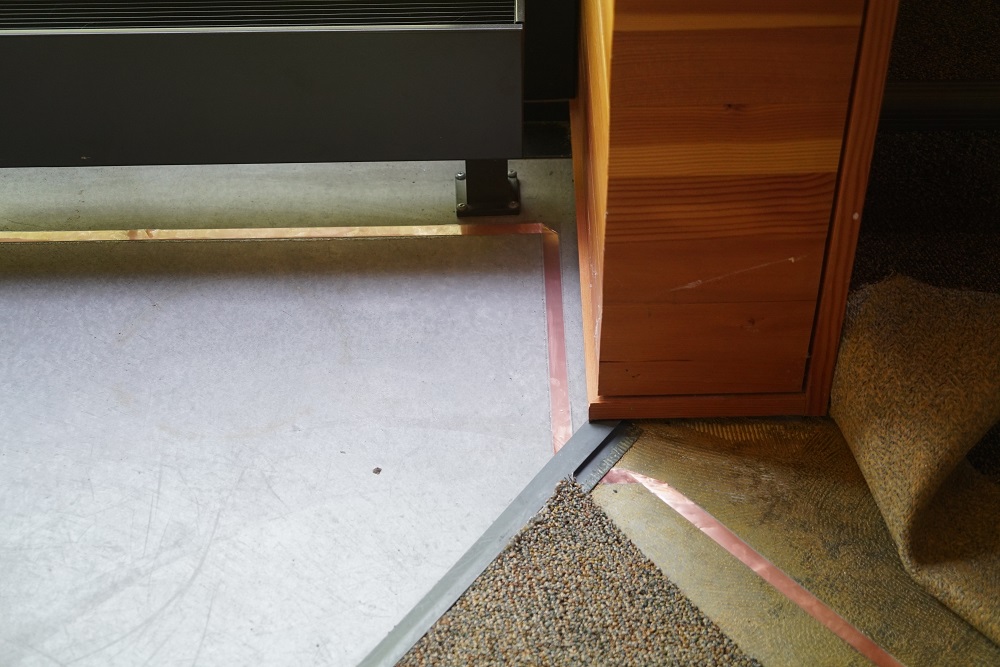 Flat Copper Wire to hide beneath carpet