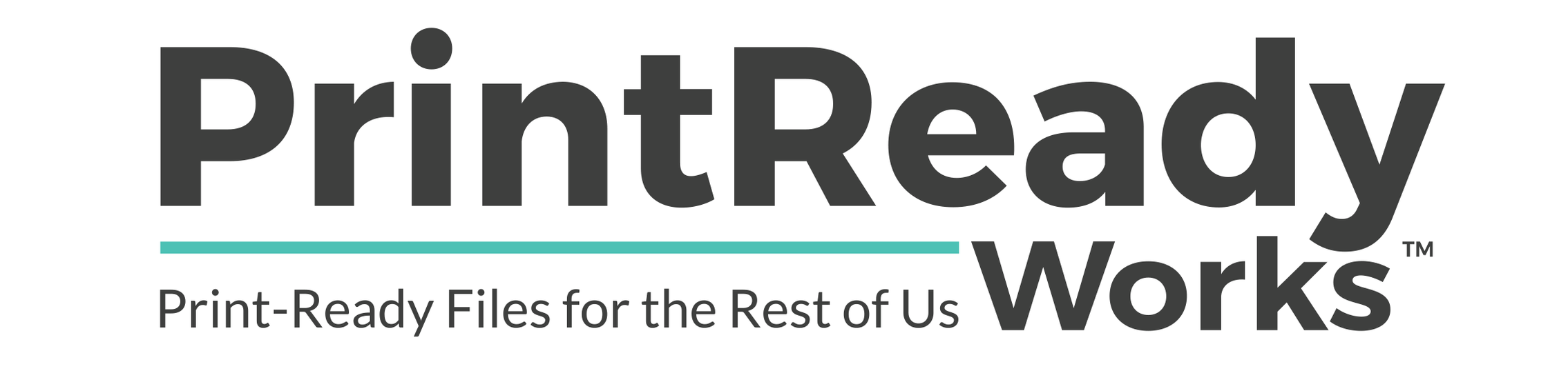 PrintReady Works logo with the slogan "Print-Ready Files for the Rest of Us"