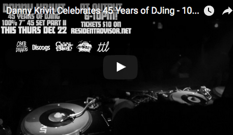 DANNY KRIVIT Celebrates 45 YEARS OF DJING - 100% 7" 45 SET