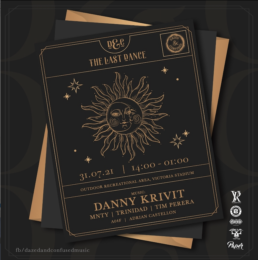 CANCELLED on 7/23 Due to Rising COVID: 7/31/21 Saturday Danny Krivit at Dazed &amp; Confused: The Last Dance @ Victoria Stadium, Gibraltar
