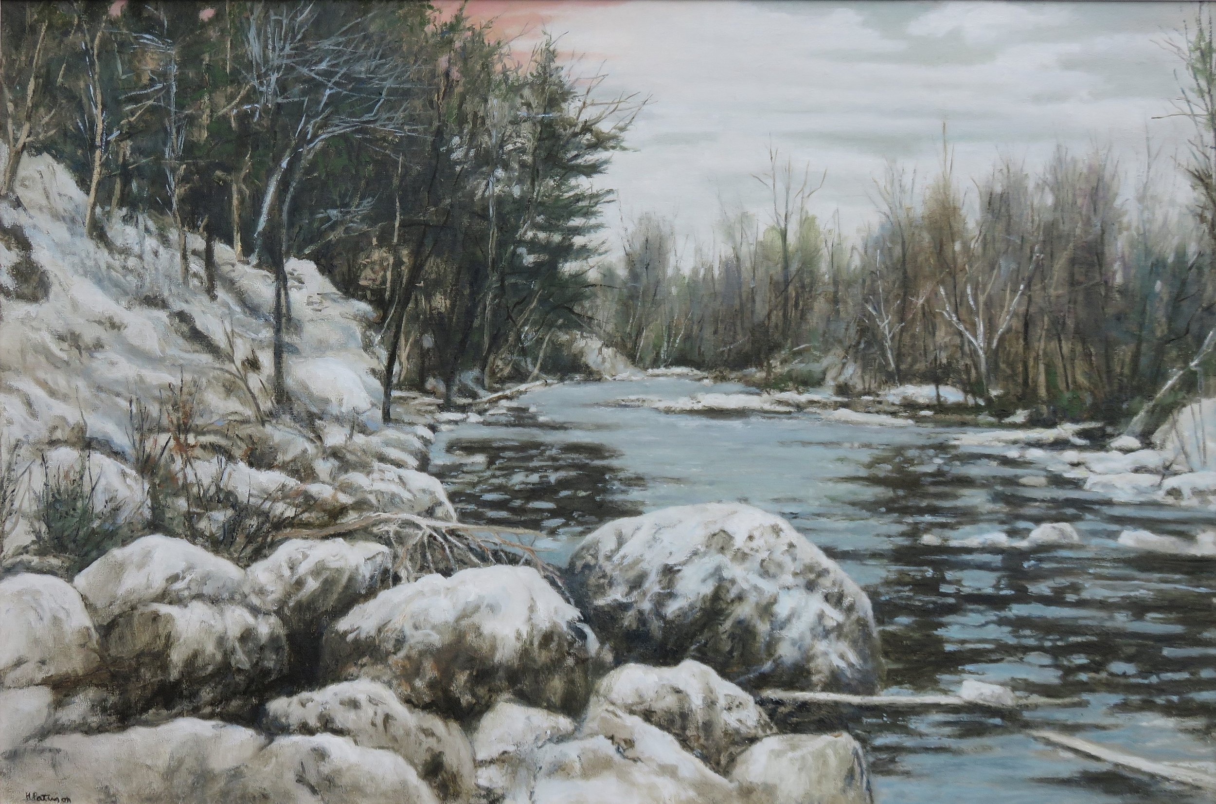 River in Winter, late March