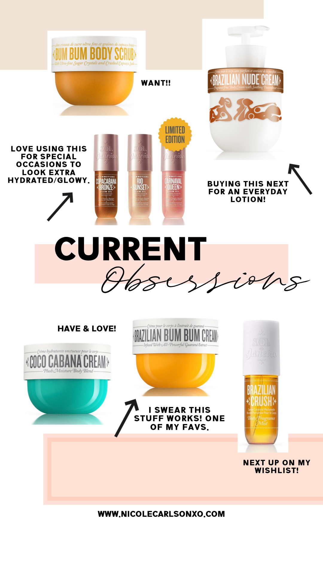 Current beauty obsessions