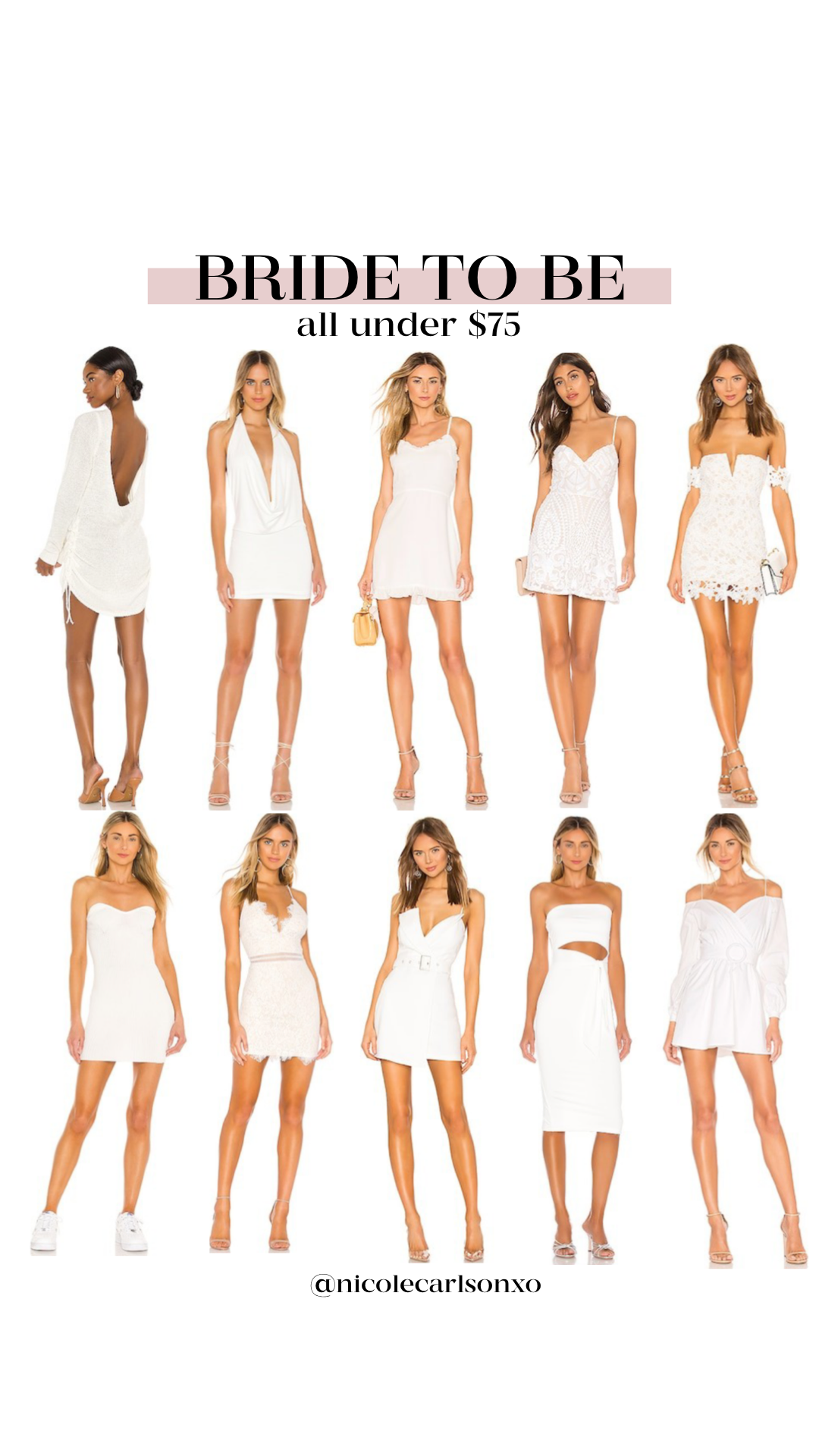 WEDDING: bride, bachelorette &amp; wedding guest dresses