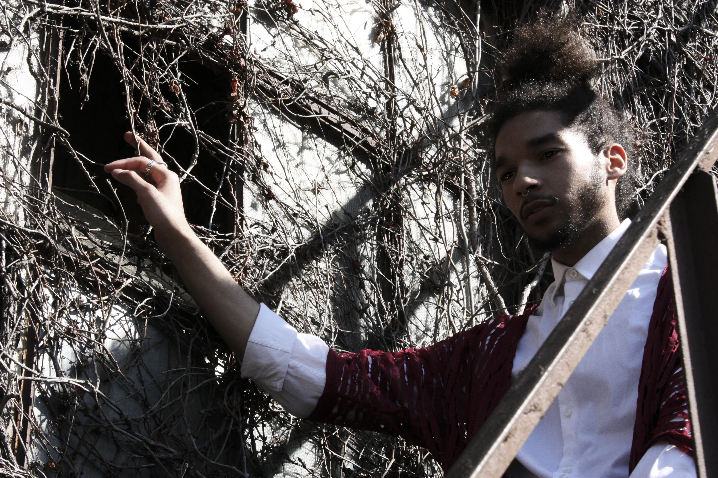 Shirt - Topman ( topman.com ) | Cardigan - Thrifted (The Village Thrift Shop) | original photo by India Pringle ( @fathomsome ) - edit by me