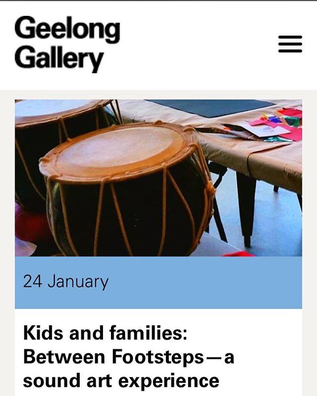 We're running a fantastic storytelling, art making and sound making workshop for primary aged artists @geelonggallery on Tuesday 24 January at 10.30am. It's going to be ace, you should come! Check out  details and book at www.geelonggallery.org.au #s