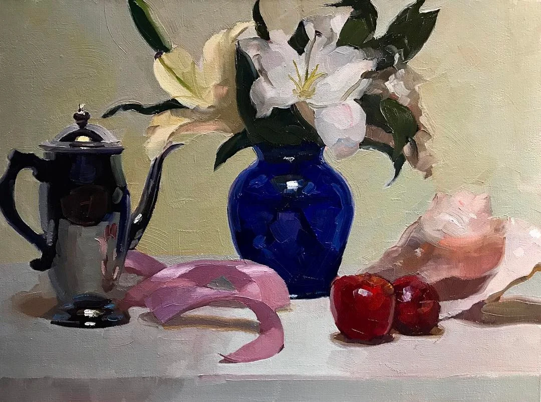 Still Life with Cobalt Vase