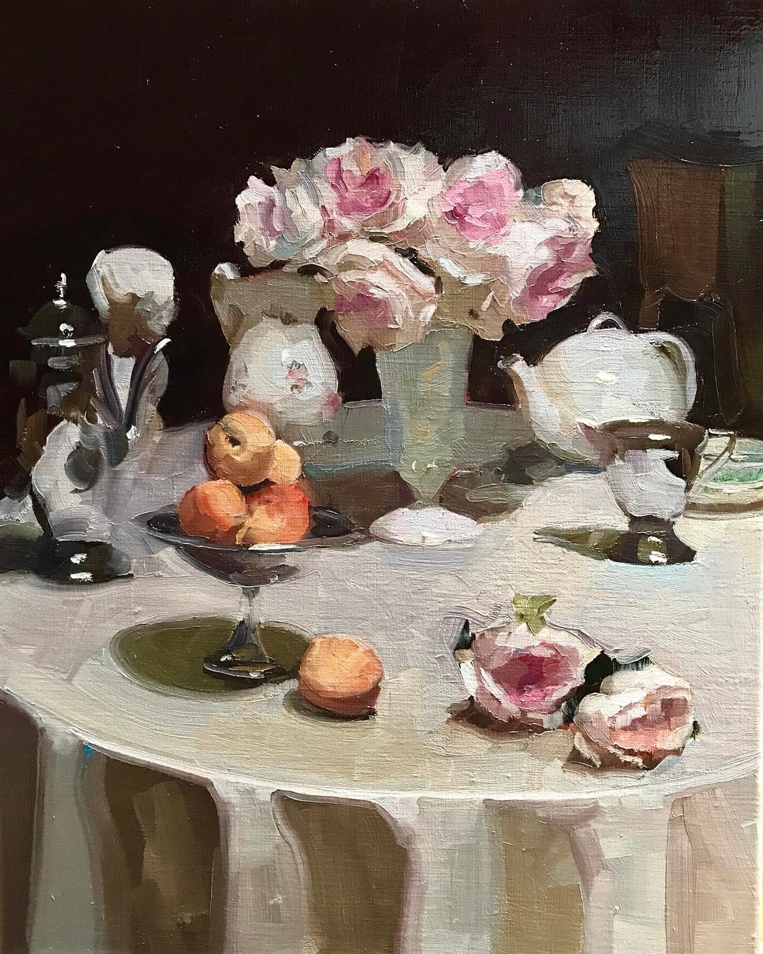 Still Life with Peaches