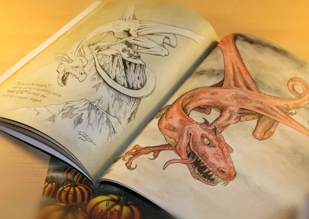 Sketches, Inkings & Art Pages 32-33