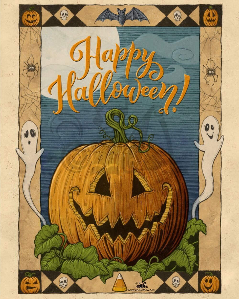 I wish everyone a spooky and fantastic Halloween! 🎃 👻
#halloween #happyhalloween #halloweenart #halloweencards #pumpkin #jackolantern #halloweenillustration