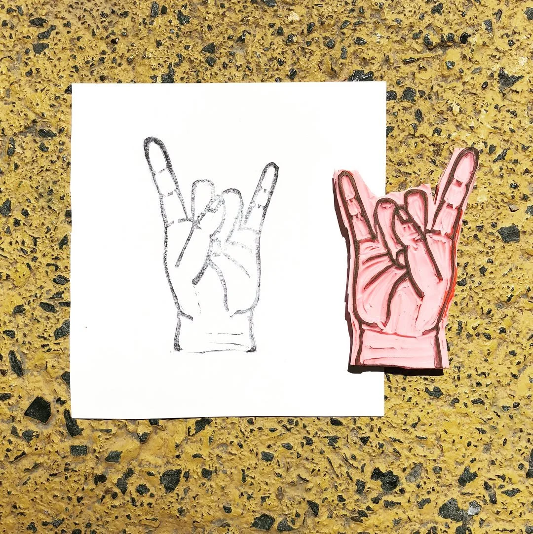 Trying out the stamp I made as a present for a buddy, who happens to be president of the Kenny G fan club.&mdash;&mdash;&mdash;&mdash;&mdash;&mdash;&mdash;&mdash;&mdash;&mdash;&mdash;&mdash;&mdash;&mdash;&mdash;#stamp #stamps #linocut #linoprint #lin