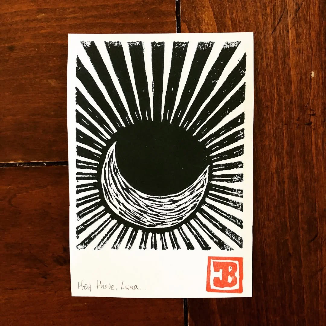 First linocut. Printin&rsquo; ain&rsquo;t easy.
#linocut #linoprint #linocutprint #lino #get_imprinted #printmaker #printmaking #pjharvey