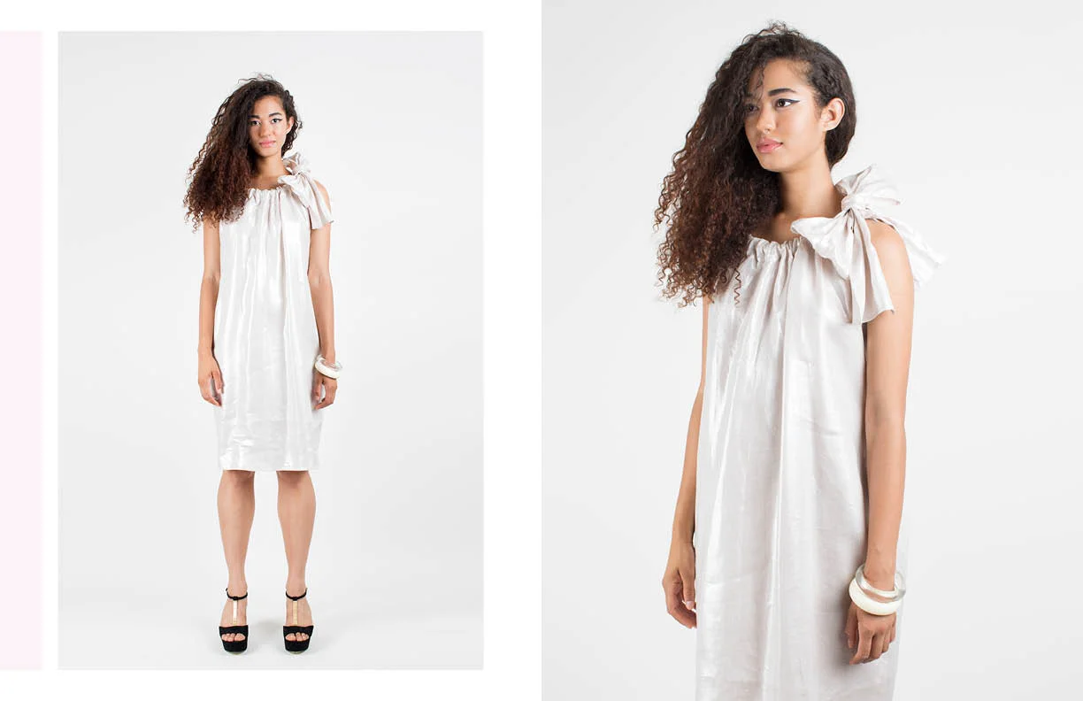 juliette dress: pink metallic
