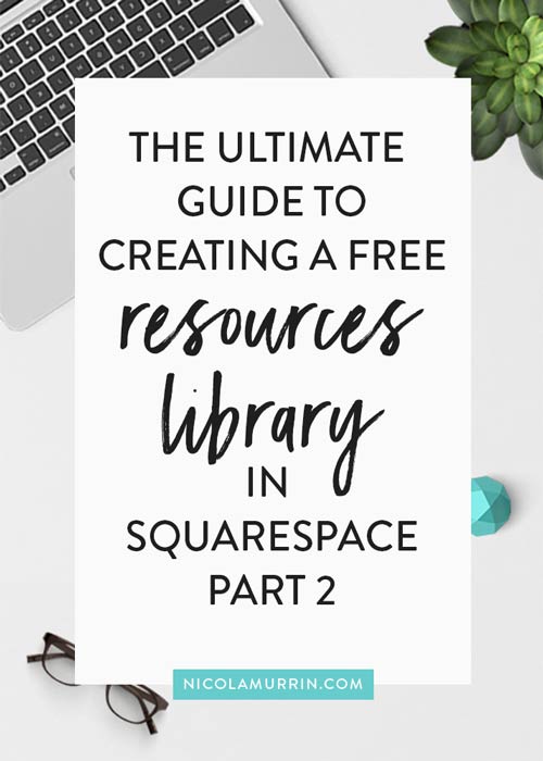 Free Resources Library | ConvertKit Tutorial | Opt-in | Squarespace Tutorial