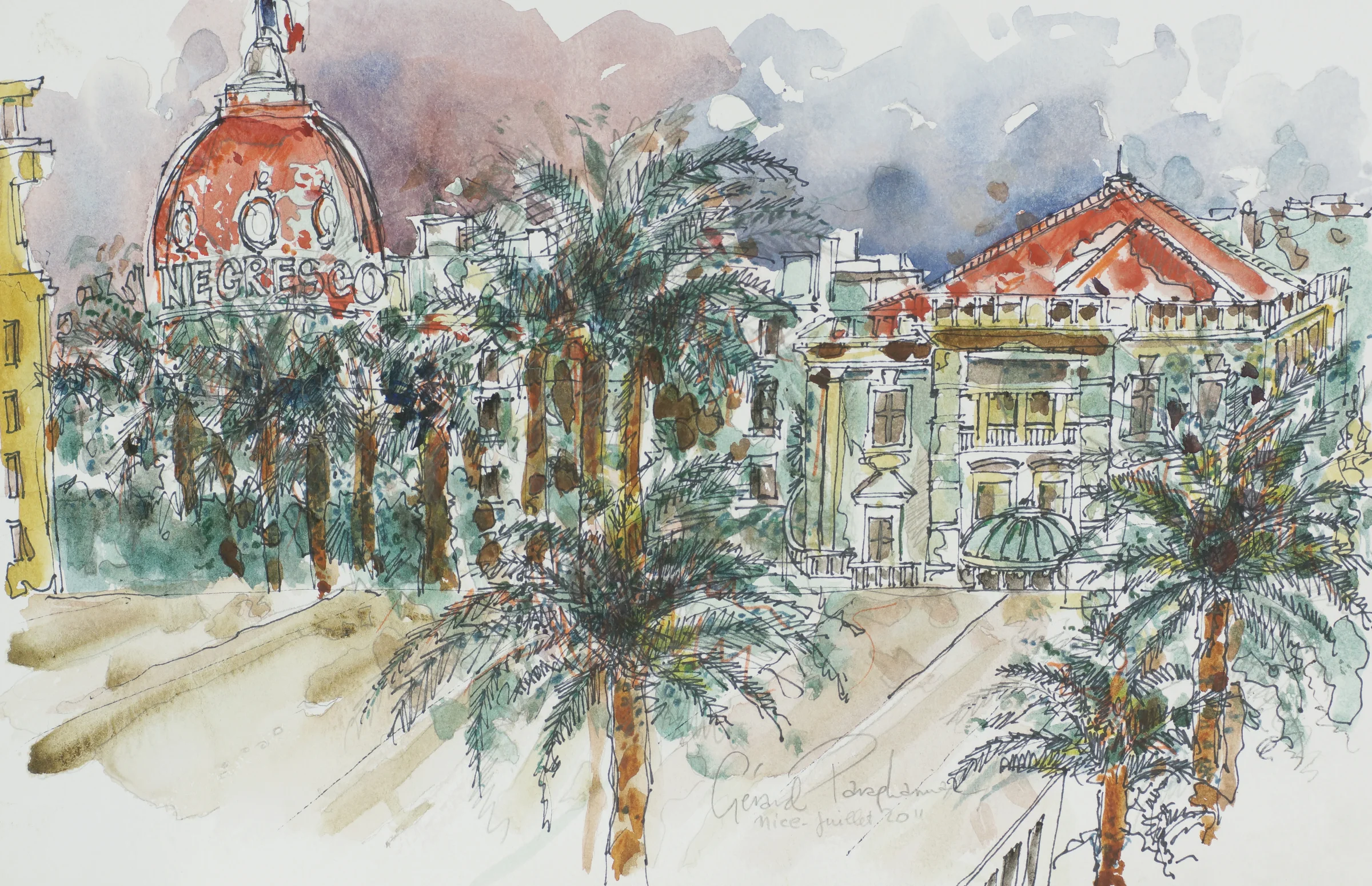 147 - From my window in Nice, France, Quick sketch.jpeg