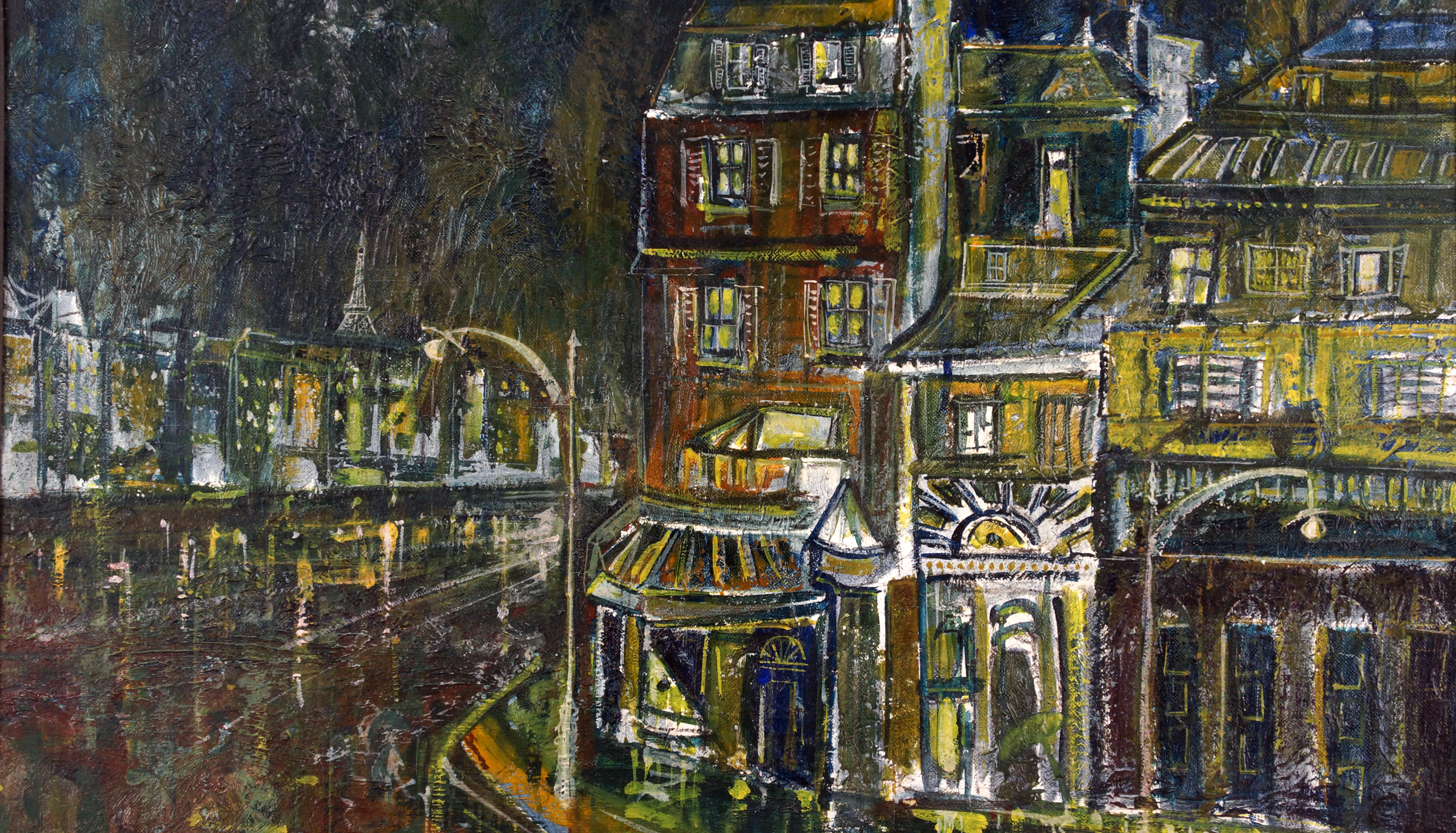 Rainy Night in Paris , from the Europe & French Riviera collection.